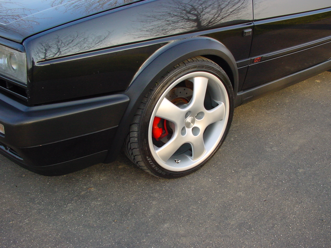 Golf II G60 wiel en remdetail